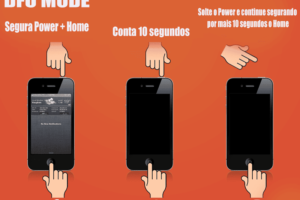 Como colocar iPhone em modo DFU?