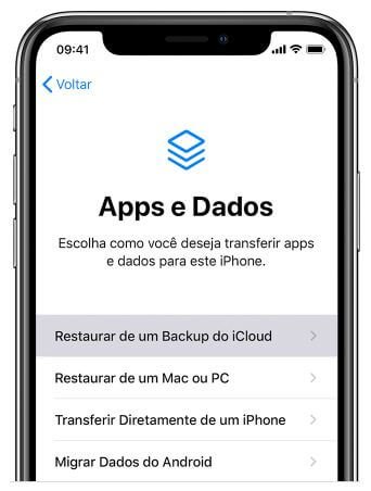 restaurar chamadas de iphone