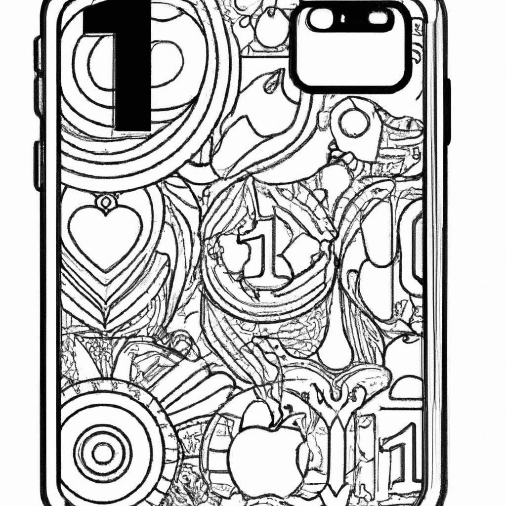 desenho para colorir iphone