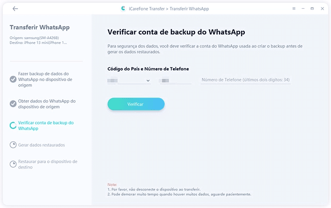 Após o processo de backup